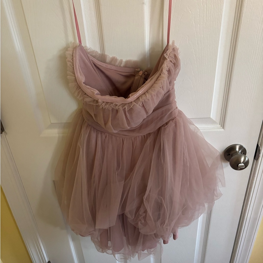 Angel Biba Blush Strapless Dress